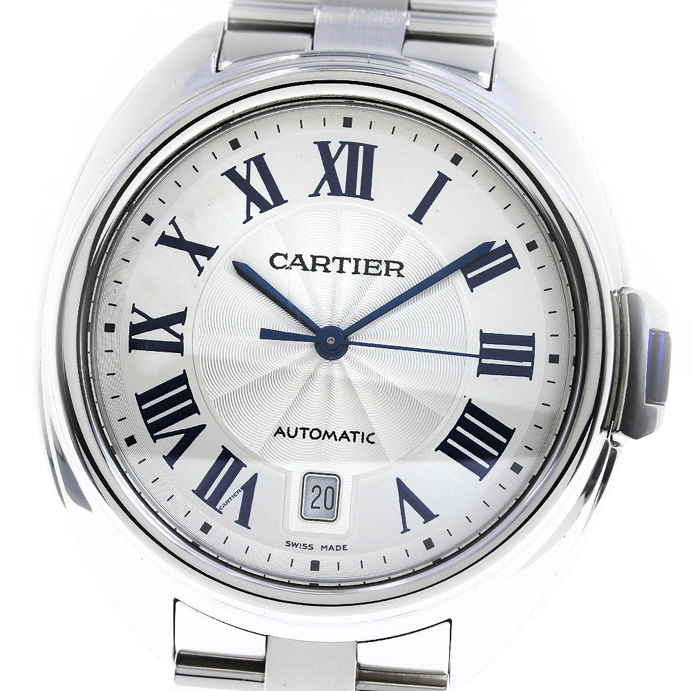 CARTIER Cres de Cartier WSCL0007 Date Silver Dial Automatic Men's Watch_816577