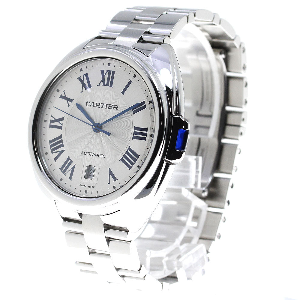 CARTIER Cres de Cartier WSCL0007 Date Silver Dial Automatic Men's Watch_816577