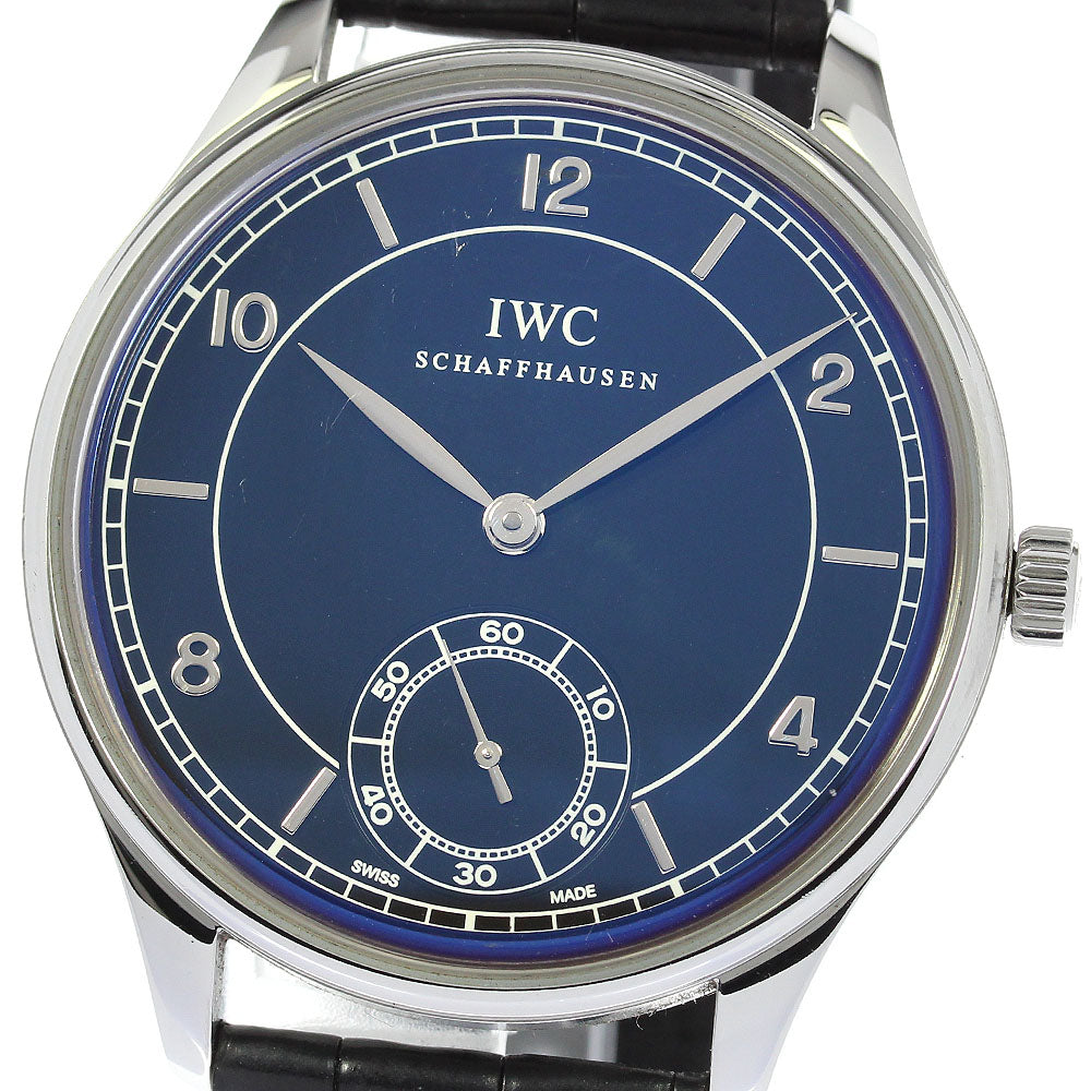 IWC SCHAFFHAUSEN Portugese IW544501 vintage black Dial Hand Winding Men's Watch_816579
