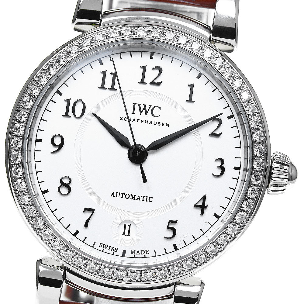 IWC SCHAFFHAUSEN Da Vinci IW458308 Diamond Bezel Silver Dial Automatic Ladies Watch_816587