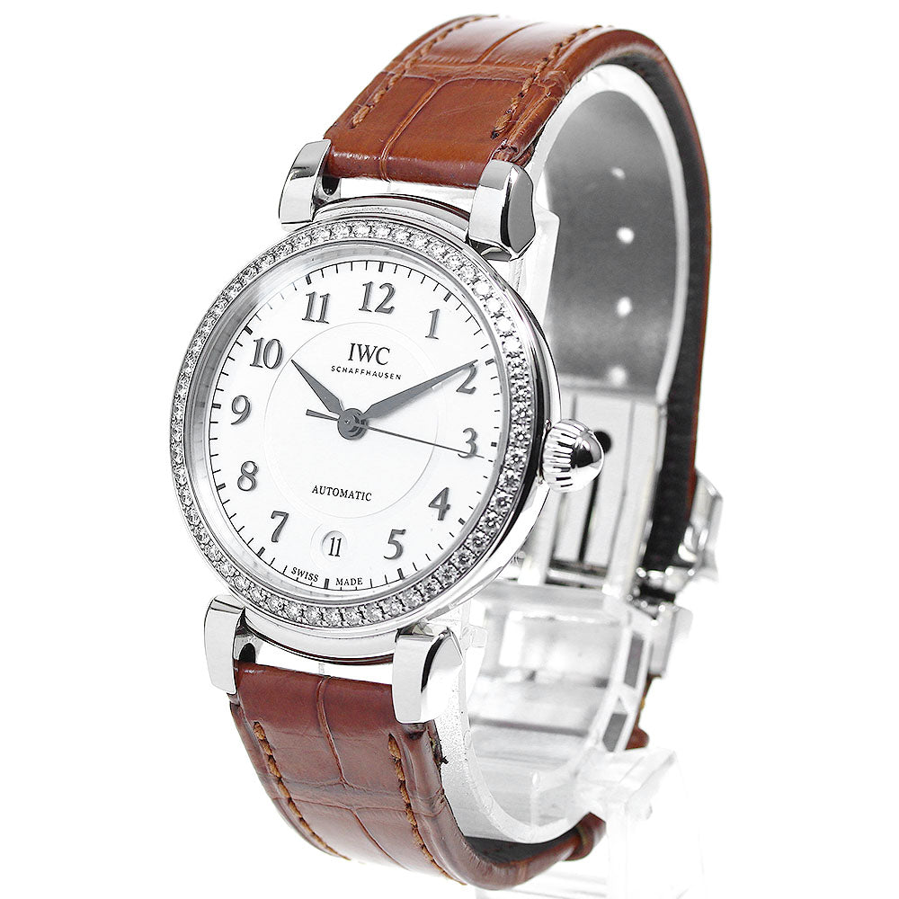 IWC SCHAFFHAUSEN Da Vinci IW458308 Diamond Bezel Silver Dial Automatic Ladies Watch_816587