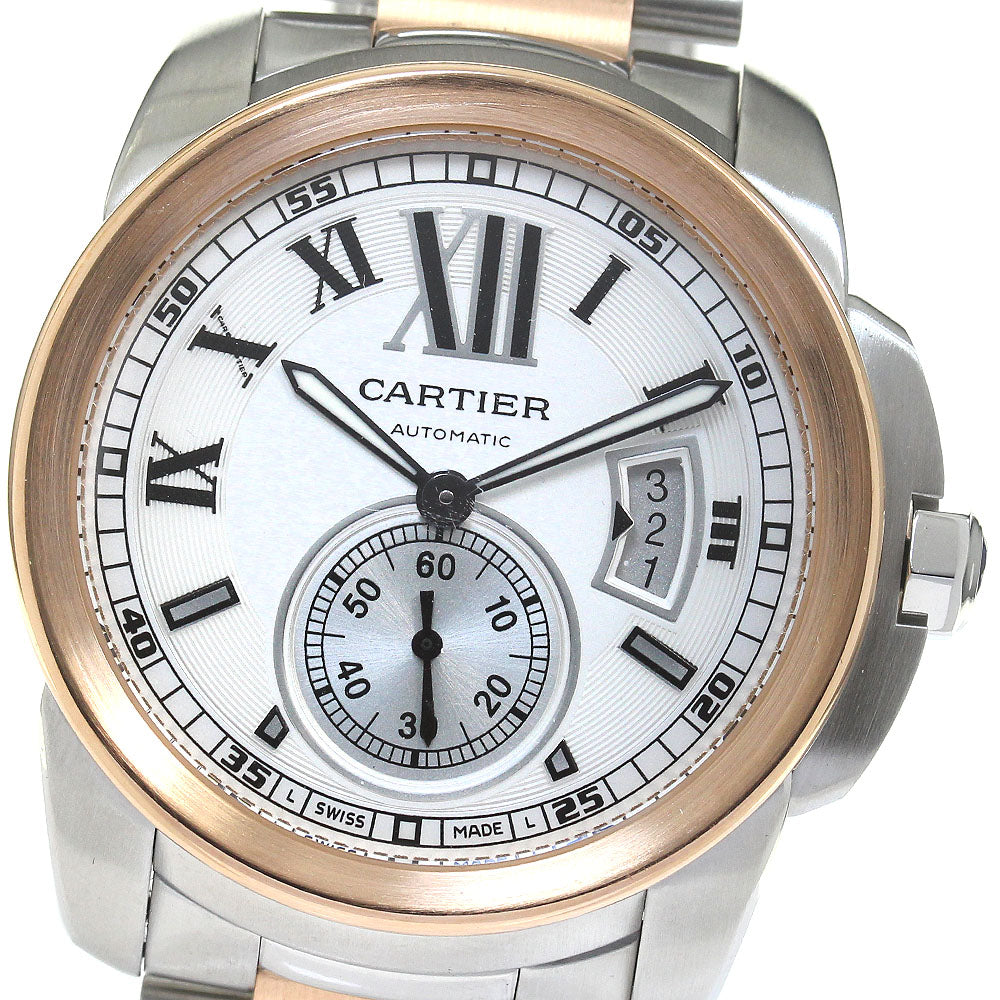CARTIER Calibur de Cartier W7100036 K18PG 2 tone Automatic Men's Watch_816621