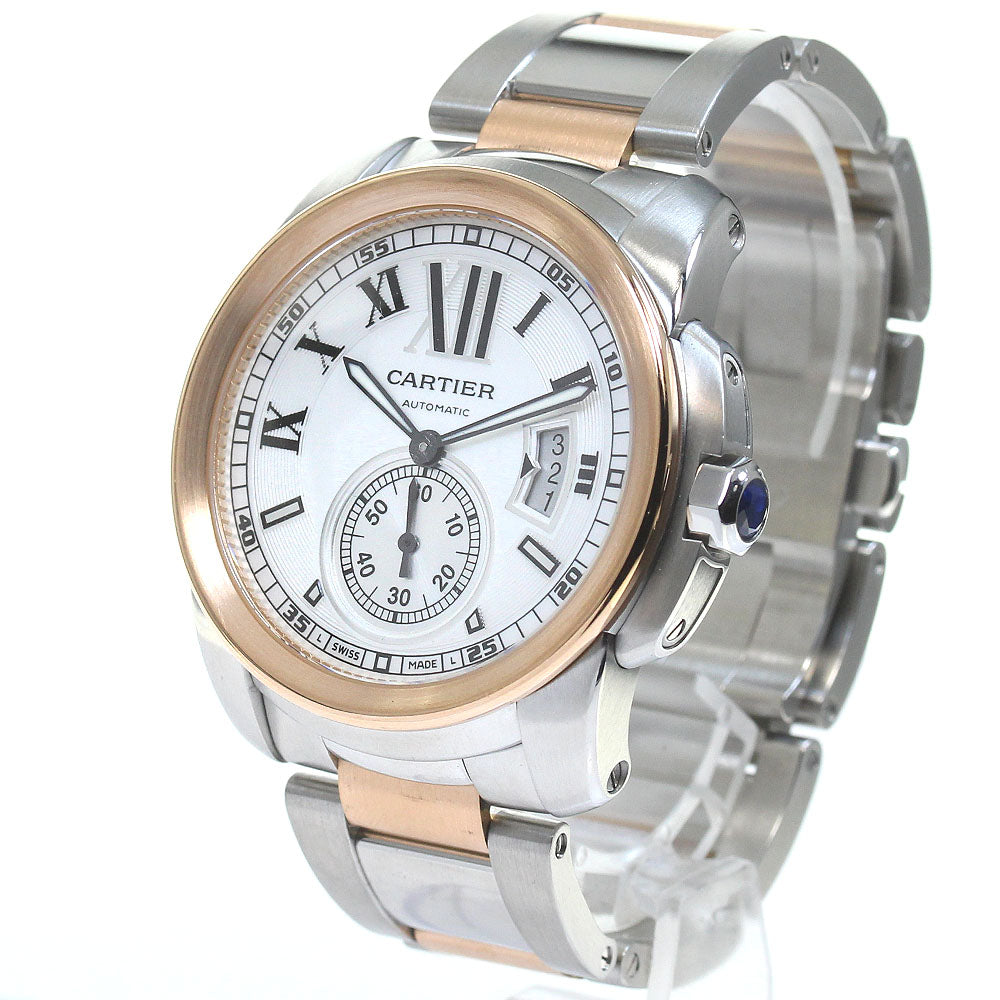 CARTIER Calibur de Cartier W7100036 K18PG 2 tone Automatic Men's Watch_816621