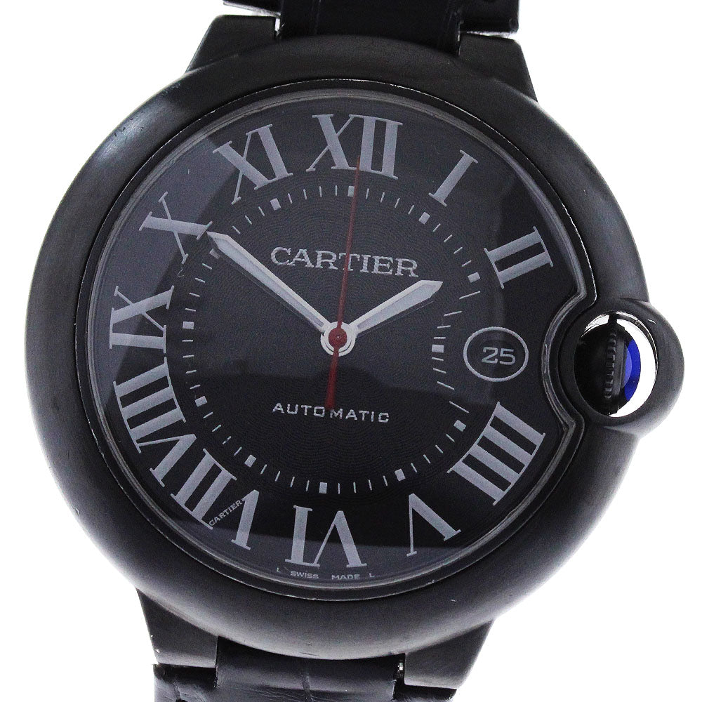 CARTIER Baron Blue 1.7 " WSBB0015 Date black Dial Automatic Men's Watch_816664