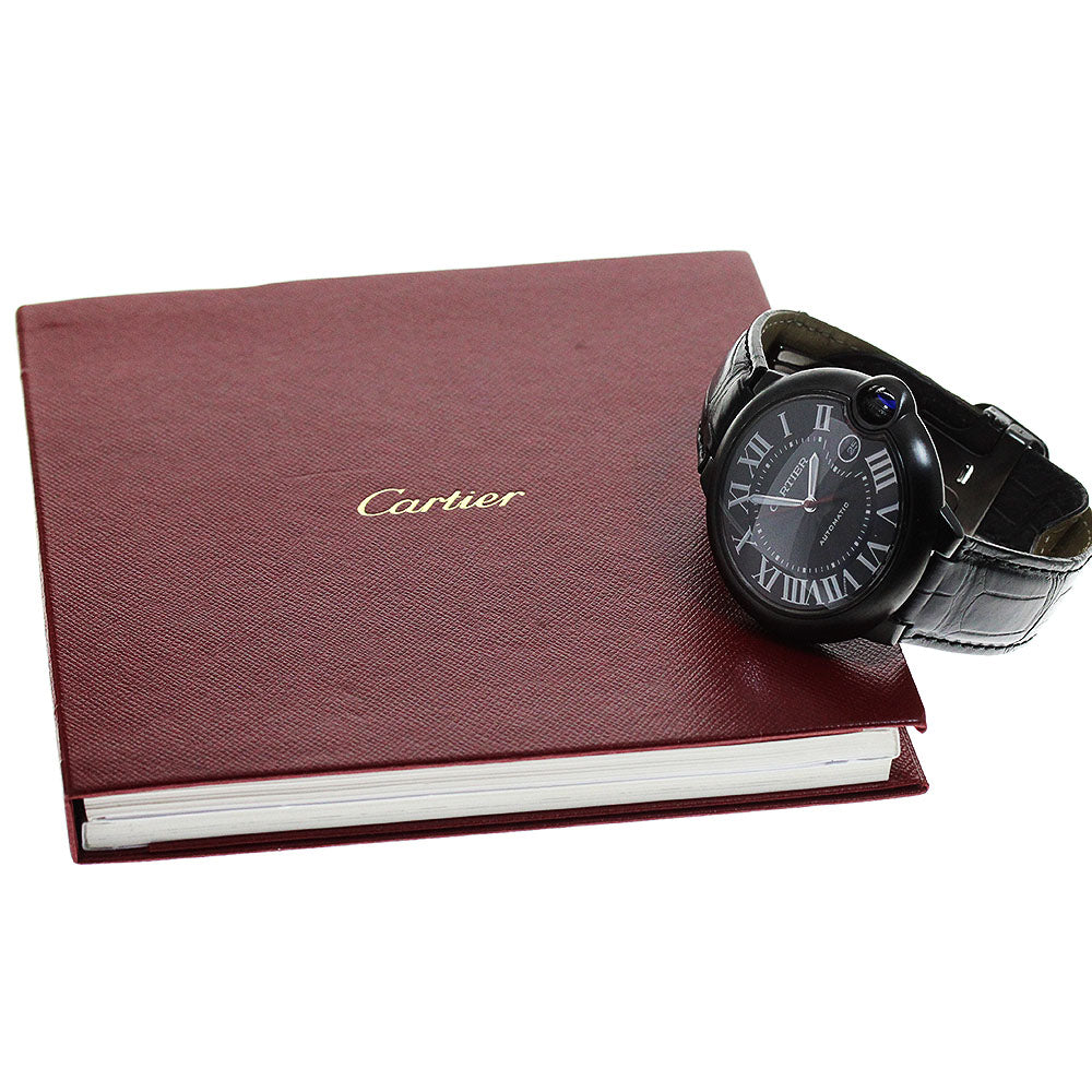 CARTIER Baron Blue 1.7 " WSBB0015 Date black Dial Automatic Men's Watch_816664
