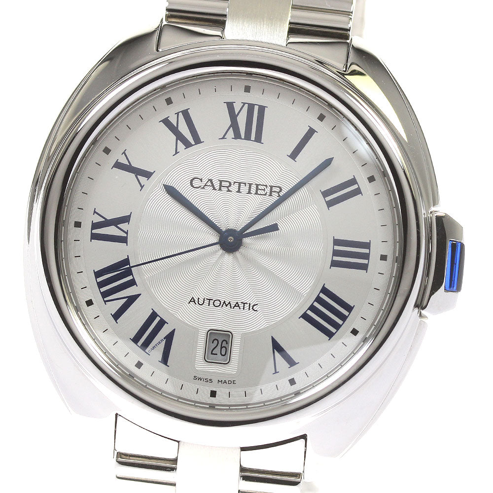 CARTIER Cres de Cartier WSCL0007 Date Silver Dial Automatic Men's Watch_816669