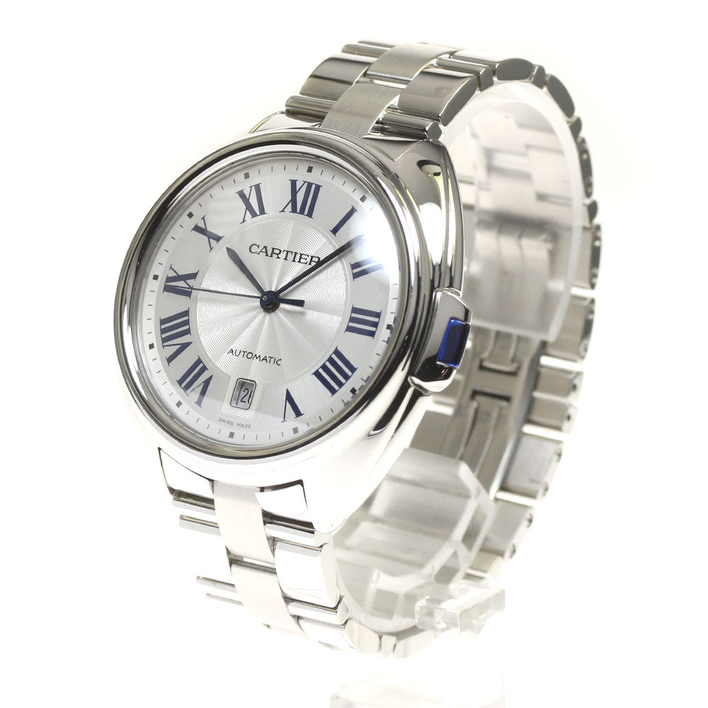 CARTIER Cres de Cartier WSCL0007 Date Silver Dial Automatic Men's Watch_816669