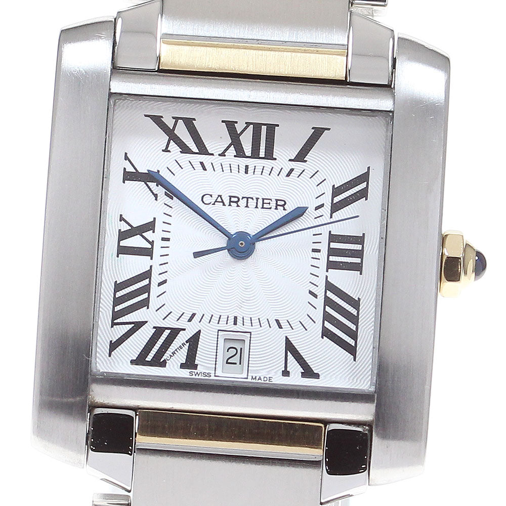 CARTIER Tank francaise LM W51005Q4 YG2 tone Automatic Men's Watch_816700