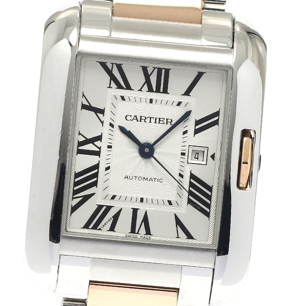 CARTIER Tank Anglaise LM W5310007 PG date Automatic Boy's Watch_816723