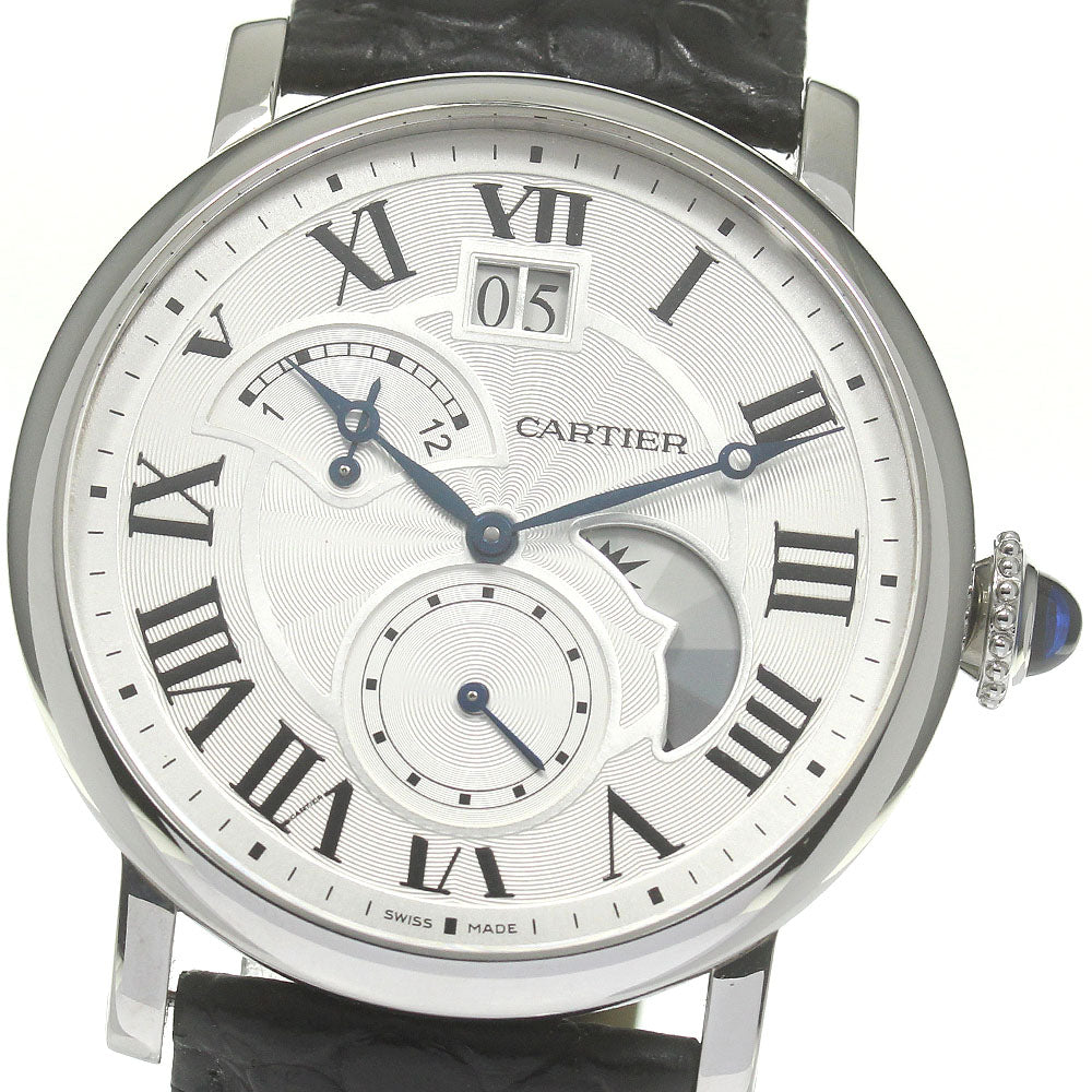 CARTIER Rotondo de Cartier W1556368 grand date retrograde Silver Dial Automatic Men's Watch_816734