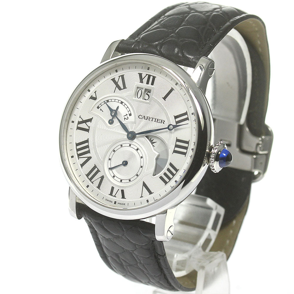 CARTIER Rotondo de Cartier W1556368 grand date retrograde Silver Dial Automatic Men's Watch_816734