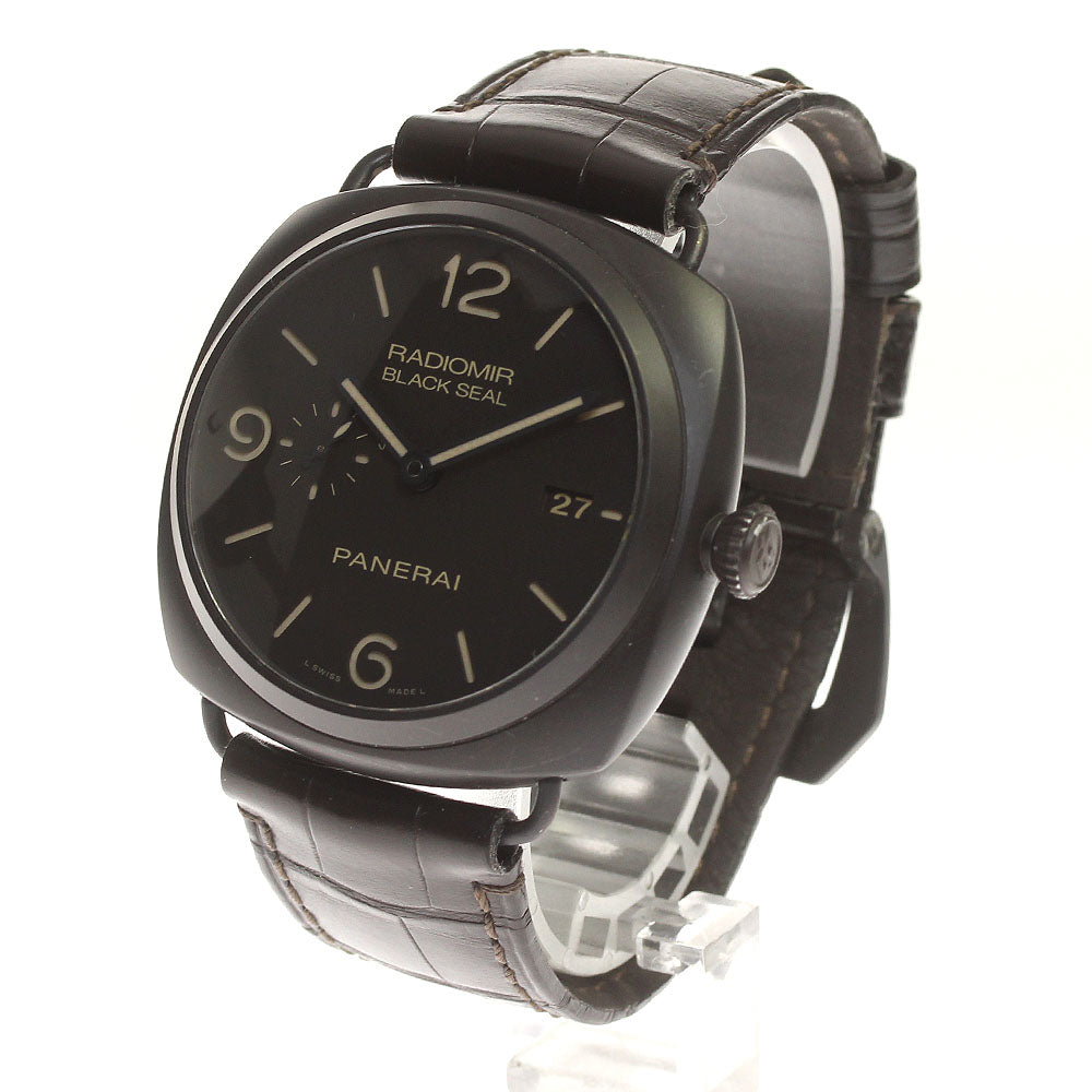 PANERAI Radiomir Composite Black Seal 3 Days PAM00505 Small Second Date black Dial Automatic Men's Watch_816754