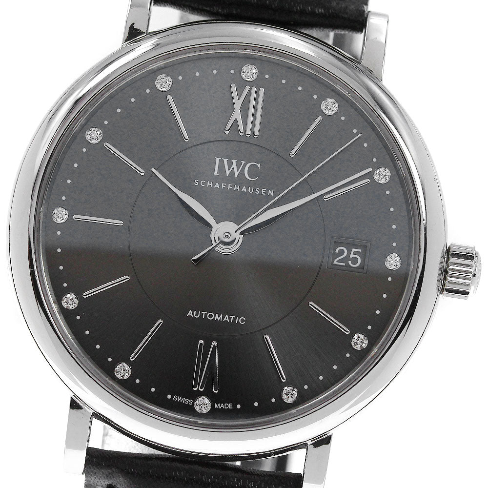 IWC SCHAFFHAUSEN Portofino Automatic 37 IW458102 12P diamond AT Boy's_816766