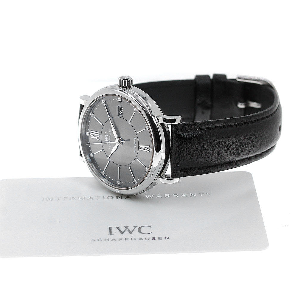 IWC SCHAFFHAUSEN Portofino Automatic 37 IW458102 12P diamond AT Boy's_816766