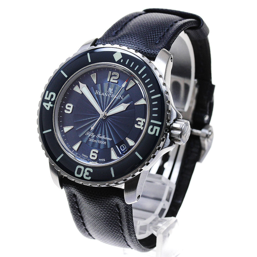 Blancpain Fifty Fathoms 5051D Date Navy Dial Automatic Men's Watch_816773