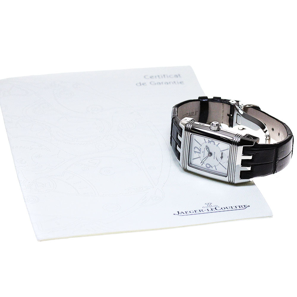 JAEGER-LECOULTRE Reverso Gran Spole 296.8.74 Q2968401 Small seconds Silver / Black Dial Hand Winding Ladies Watch_816778
