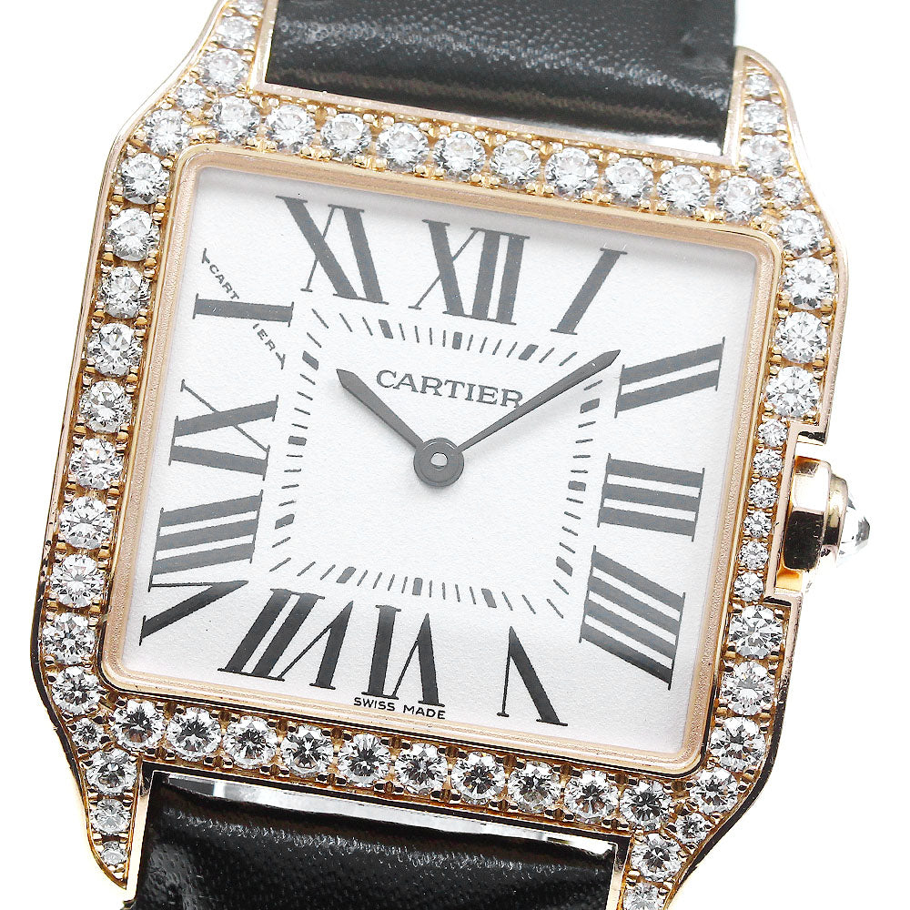 CARTIER Santos Dumont WH100351 18K Pink Gold Quartz Men's Watch_816788