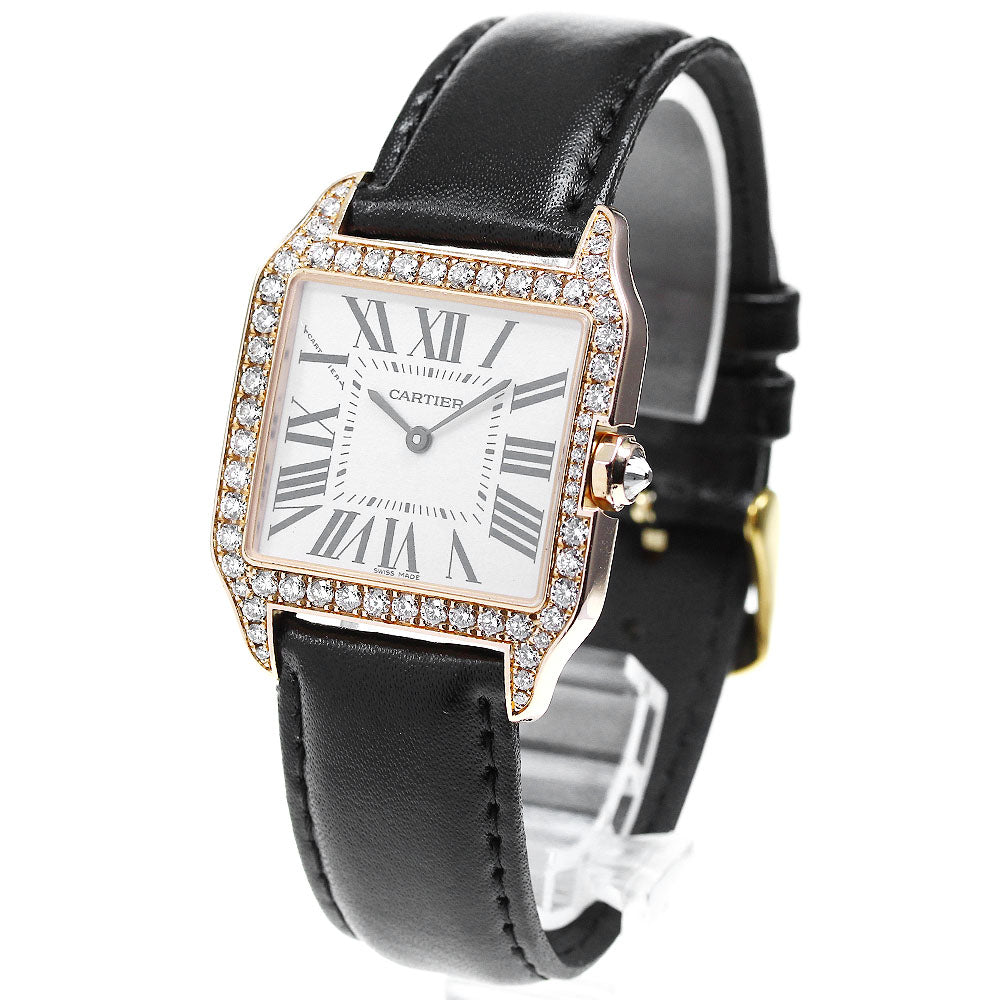 CARTIER Santos Dumont WH100351 18K Pink Gold Quartz Men's Watch_816788