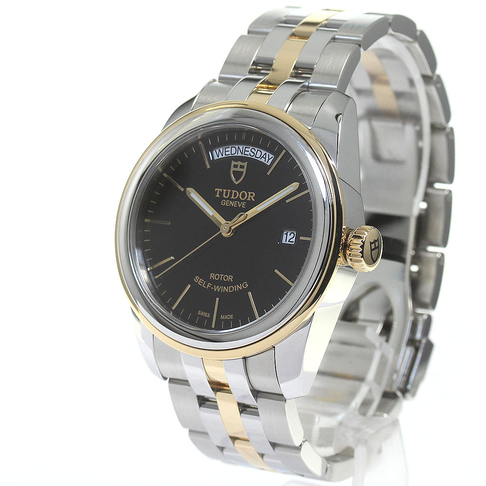TUDOR Glamor Date Day 56003 Black Dial Automatic Men's Watch_816789