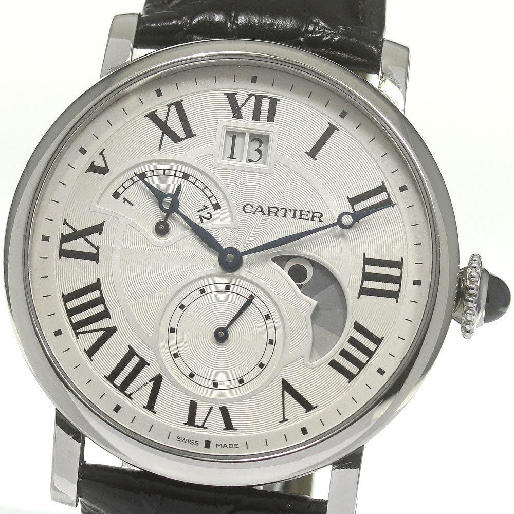 CARTIER Rotondo de Cartier W1556368 grand date retrograde Silver Dial Automatic Men's Watch_816815
