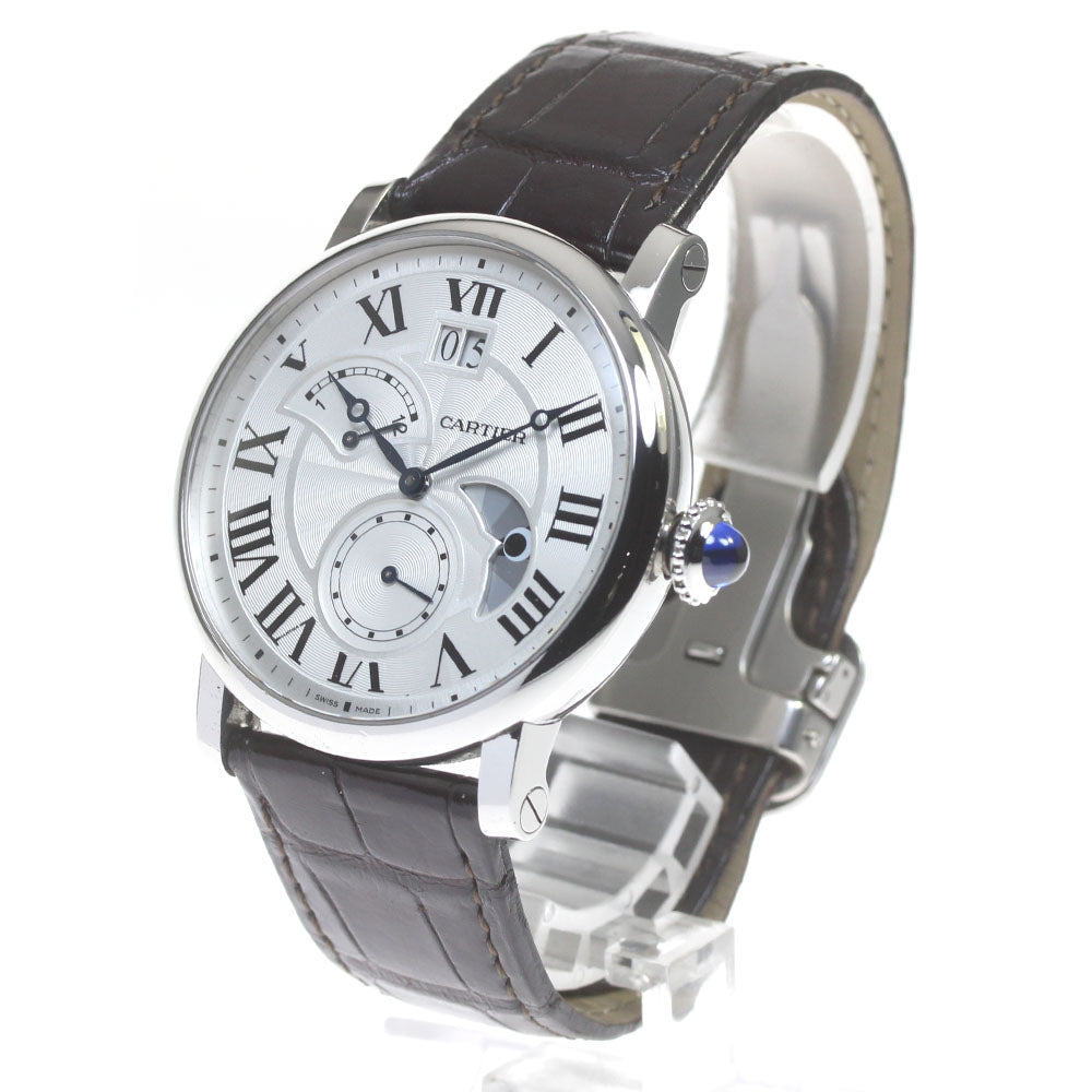 CARTIER Rotondo de Cartier W1556368 grand date retrograde Silver Dial Automatic Men's Watch_816816