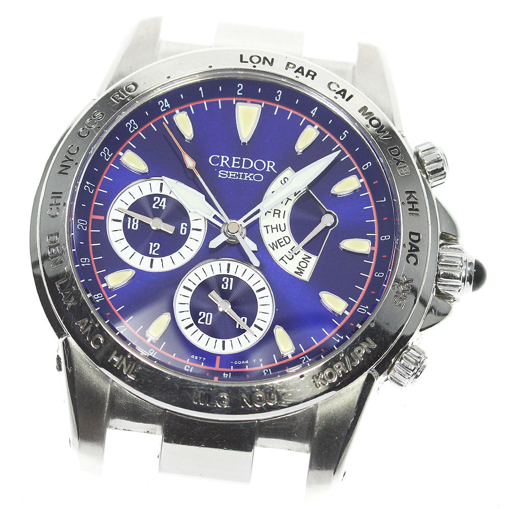 SEIKO CREDOR Phoenix Japan-Korea World Cup 4S77-00A0/GCBG977 Limited 500 blue Dial Automatic Men's Watch_816885