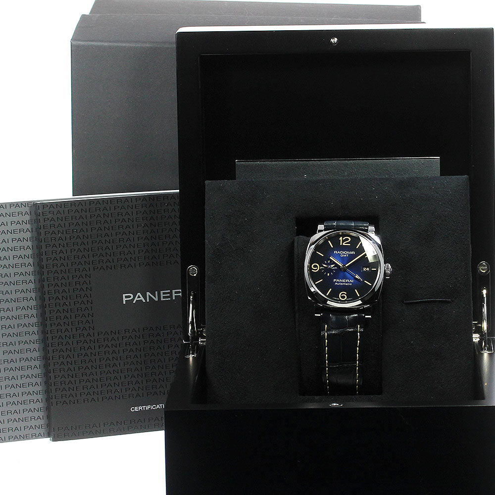 PANERAI Radiomir 1940 3 Days PAM00945 GMT Power Reserve Boutique Limited Edition blue Dial Automatic Men's Watch_816888