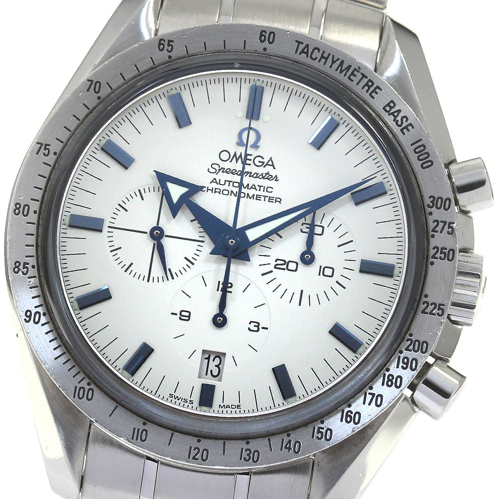 OMEGA Speedmaster Broad Arrow 3551.20 Chronograph white Dial AT Men's_817002