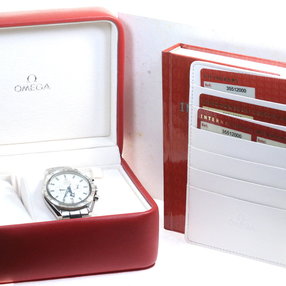 OMEGA Speedmaster Broad Arrow 3551.20 Chronograph white Dial AT Men's_817002