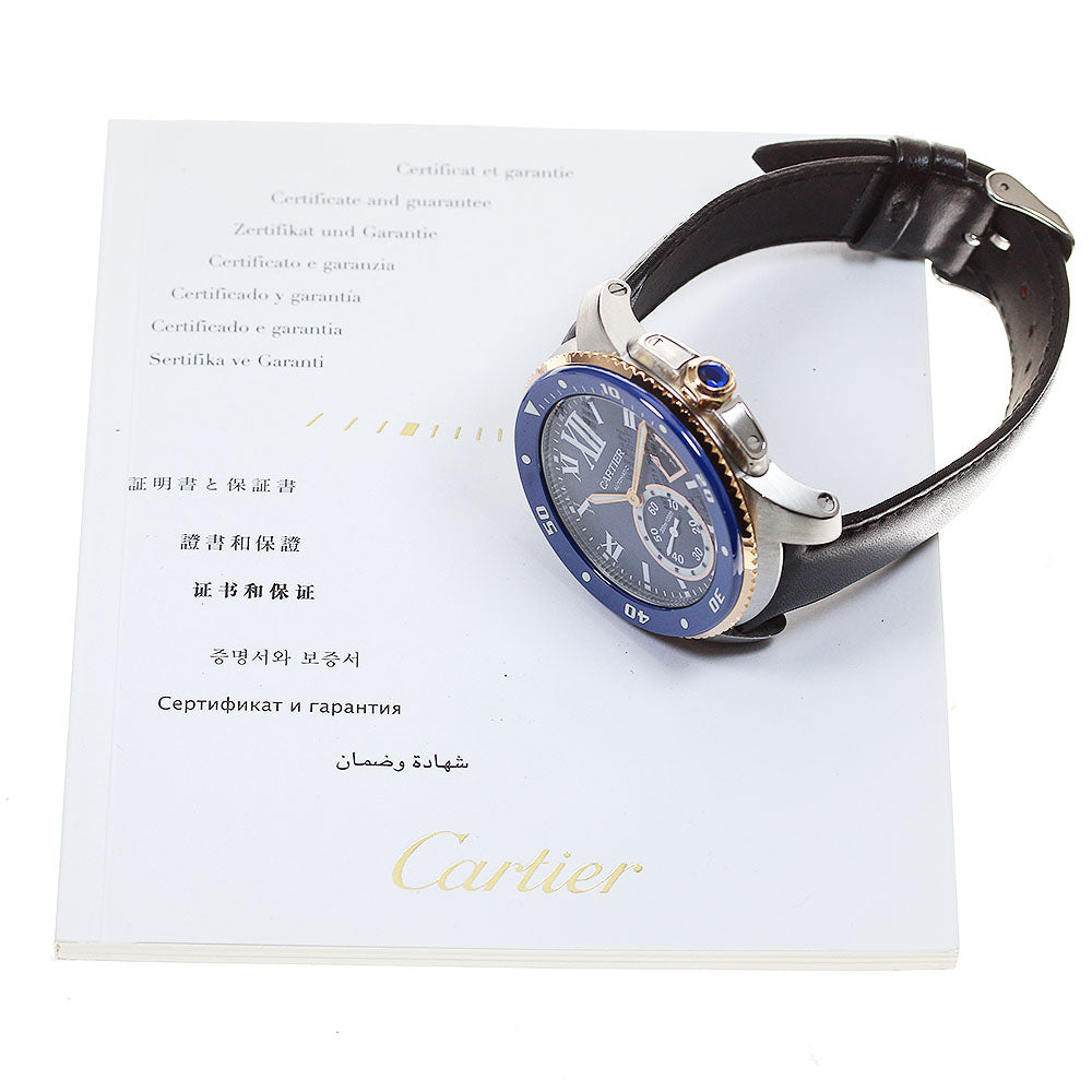 CARTIER Calibur-de-Cartier diver W2CA0008 Date blue Dial Automatic Men's_817009