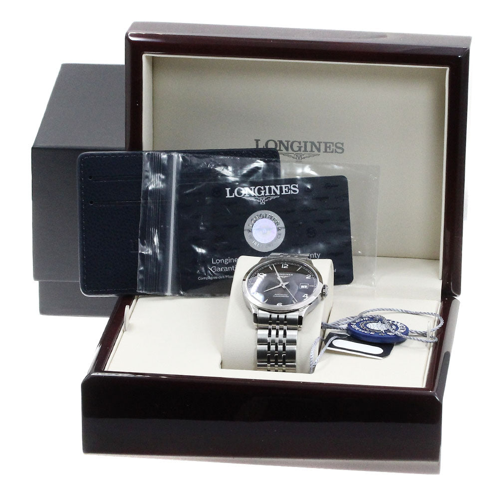 LONGINES record L2.820.4 Date black Dial Automatic Men's Watch_817053