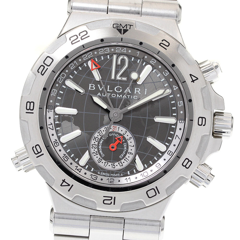 BVLGARI Diagono Professional DP42SGMT GMT gray Dial Automatic Men's Watch_817188