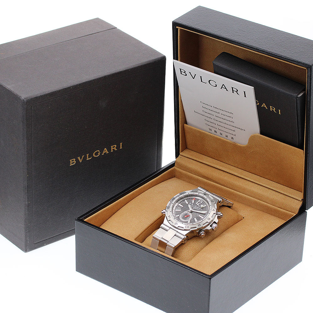 BVLGARI Diagono Professional DP42SGMT GMT gray Dial Automatic Men's Watch_817188