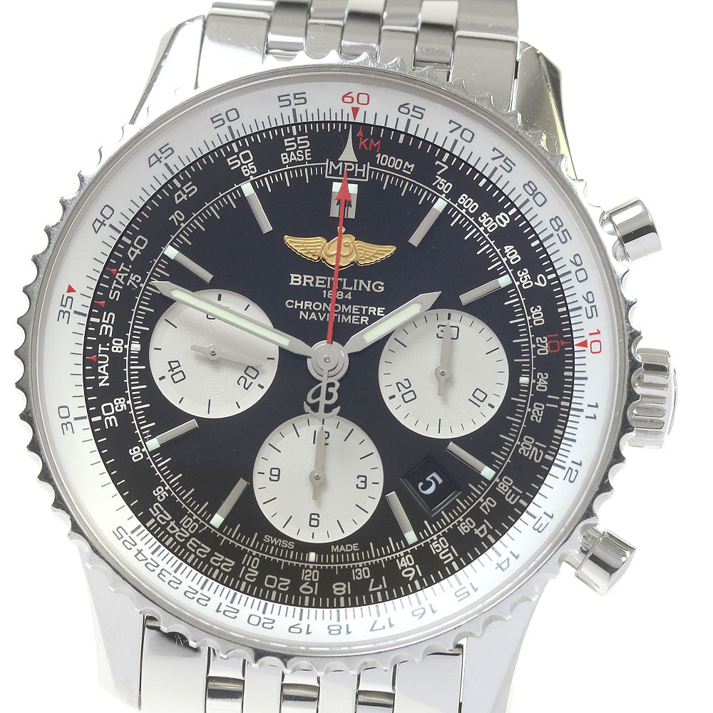 BREITLING Navitimer01 AB0120 Chronograph black Dial Automatic Men's Watch_817237