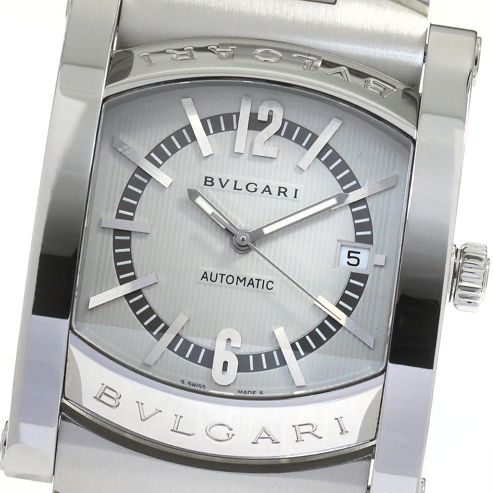 BVLGARI Assioma AA48S Date Light Gray Dial Automatic Men's Watch_817242