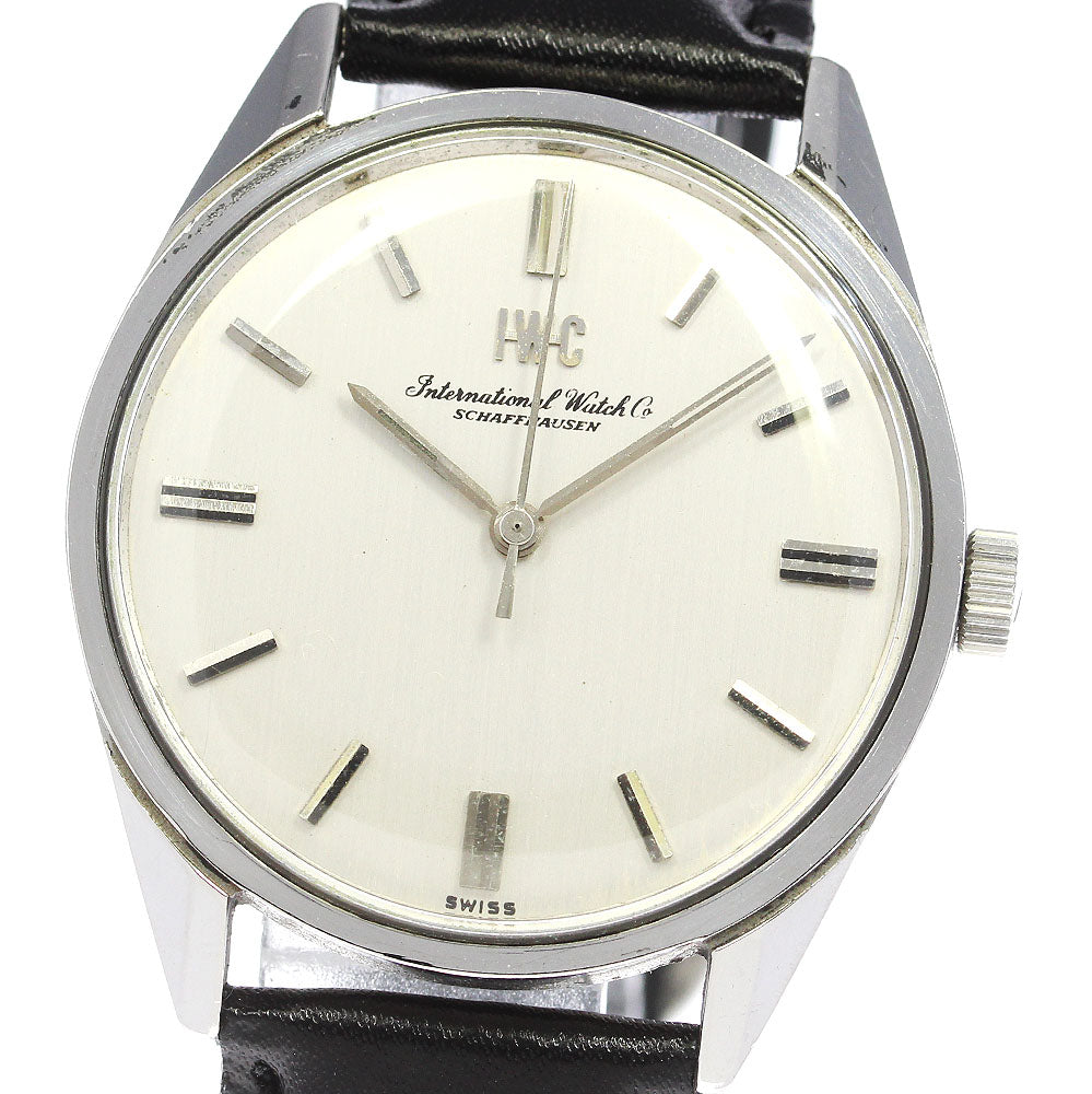 IWC SCHAFFHAUSEN Cal.89 Redial Vintage Silver Dial Hand Winding Men's Watch_817268
