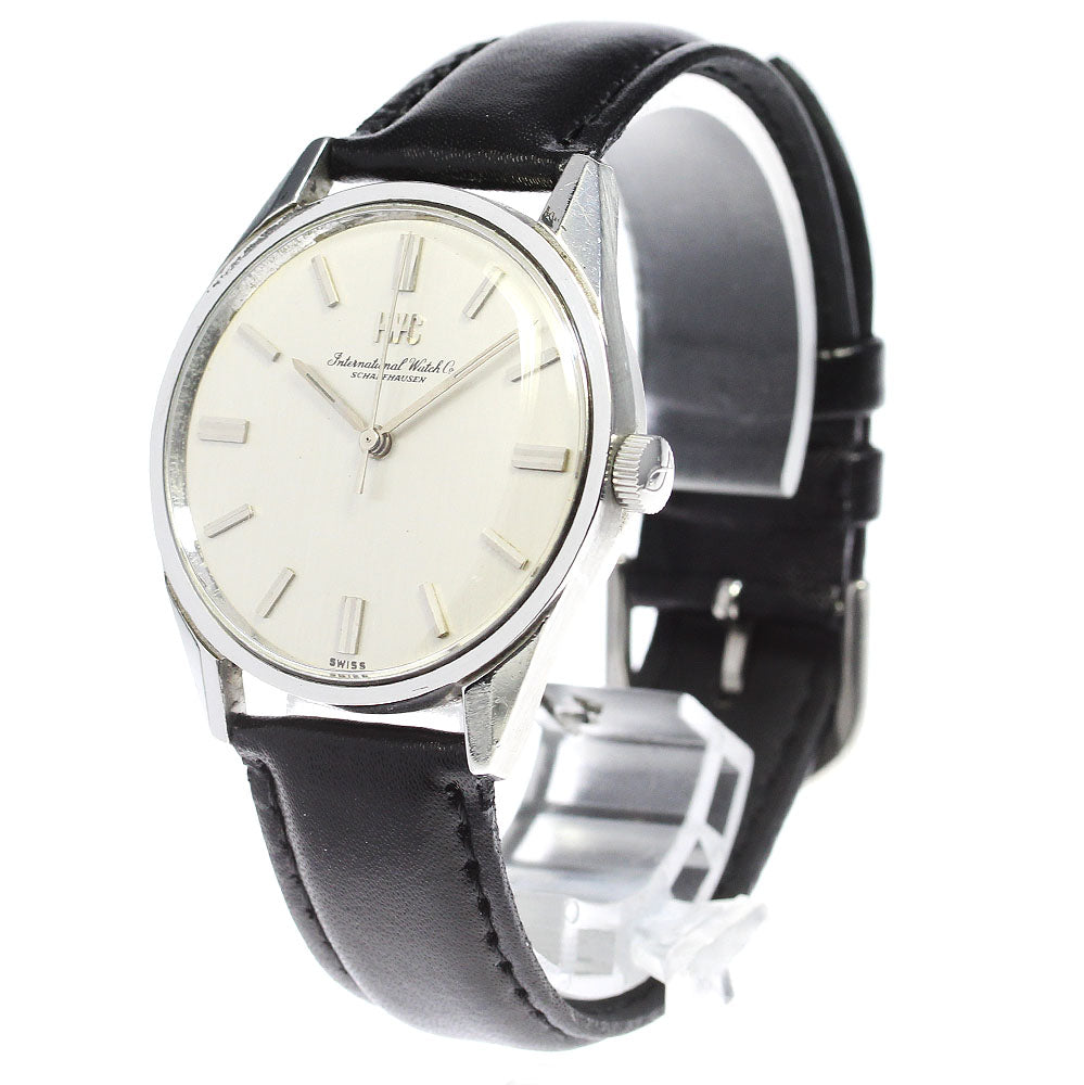 IWC SCHAFFHAUSEN Cal.89 Redial Vintage Silver Dial Hand Winding Men's Watch_817268