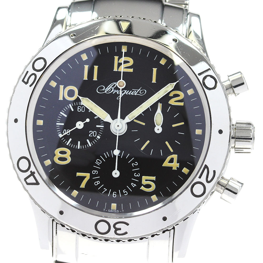 Breguet Aeronaval type XX 3800 Chronograph black Dial Automatic Men's_817294