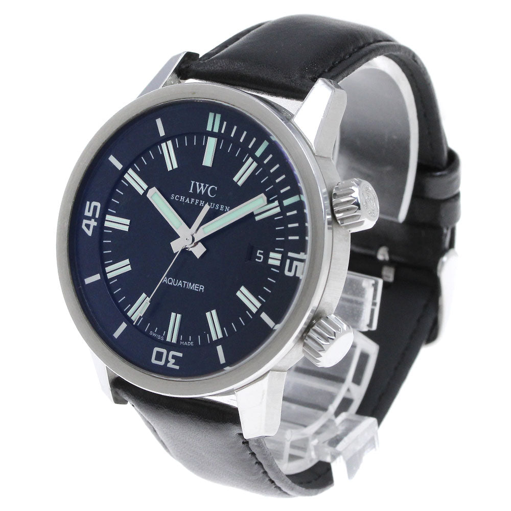 IWC SCHAFFHAUSEN Vintage aquatimer IW323101 Date black Dial At Men Watch_817296