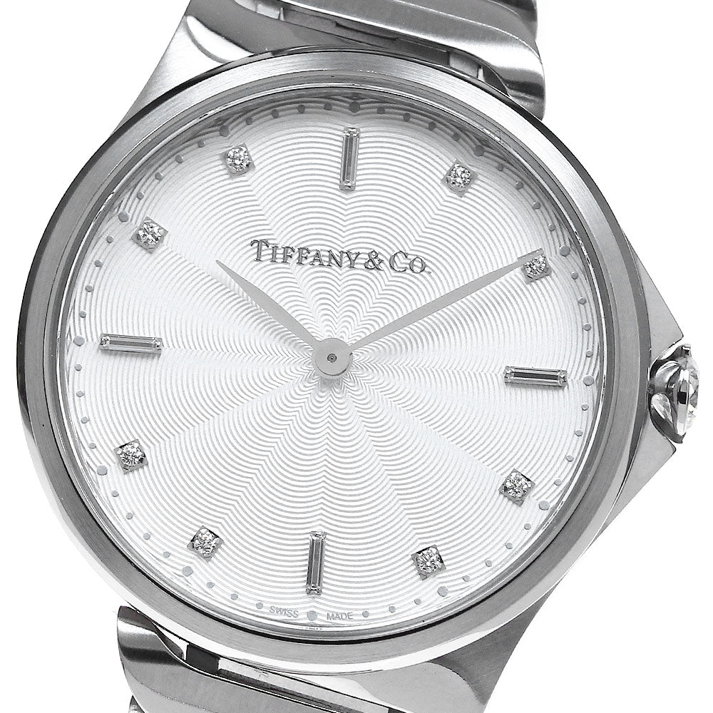 TIFFANY&Co. Metro 2 60874816 8P diamond Silver Dial Quartz Ladies Watch_817303