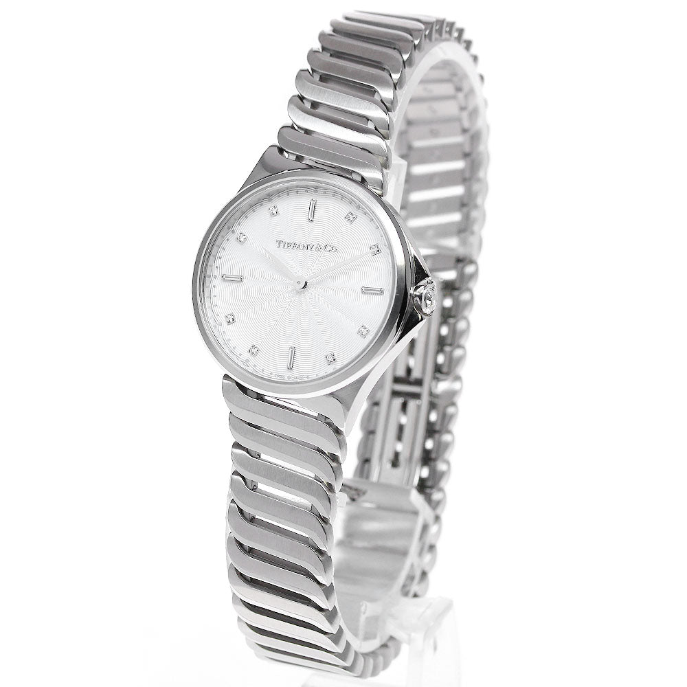 TIFFANY&Co. Metro 2 60874816 8P diamond Silver Dial Quartz Ladies Watch_817303