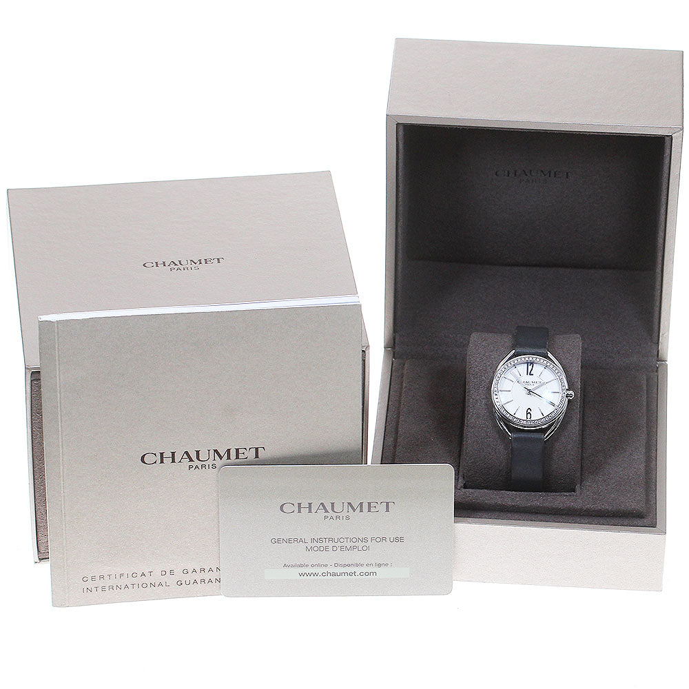Chaumet Lian W23211-01A Diamond Bezel Silver Dial Quartz Ladies Watch_817331