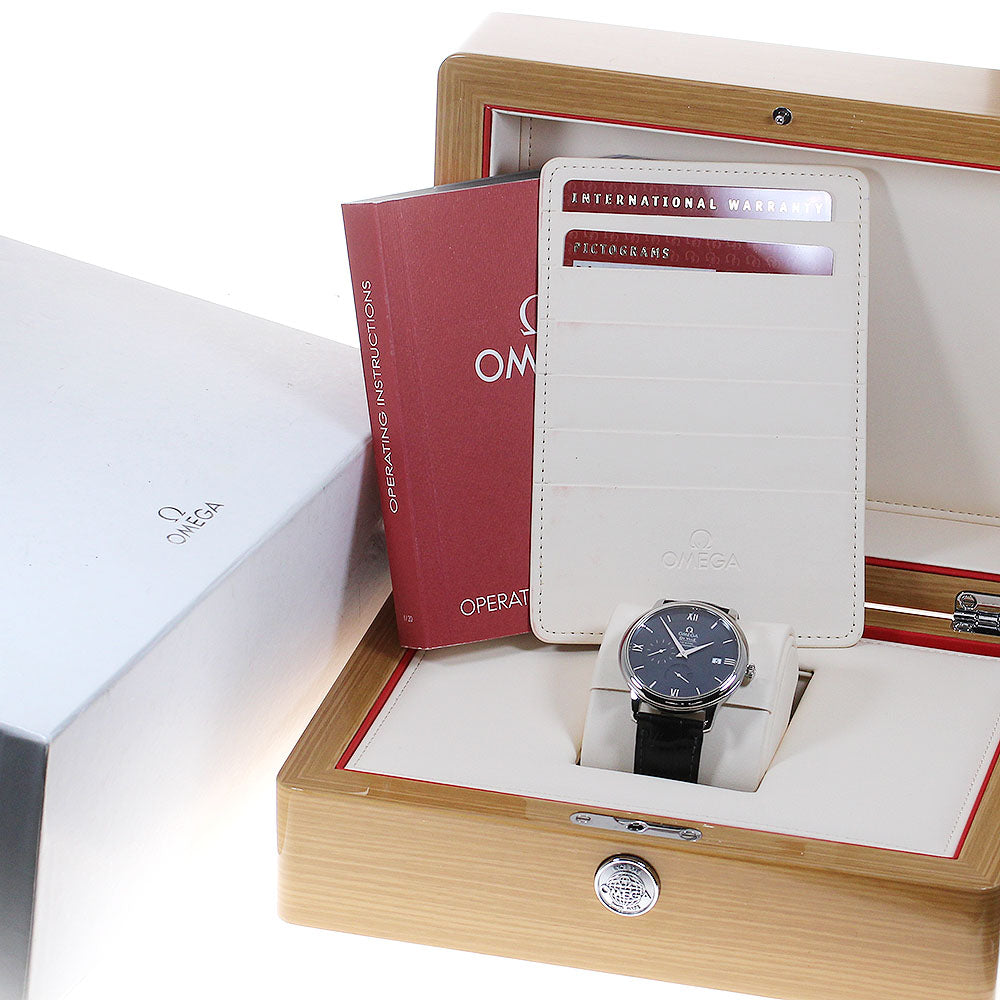 OMEGA De Ville Prestige 424.13.40.21.03.001 Power reserve Navy Dial Automatic Men's Watch_817347