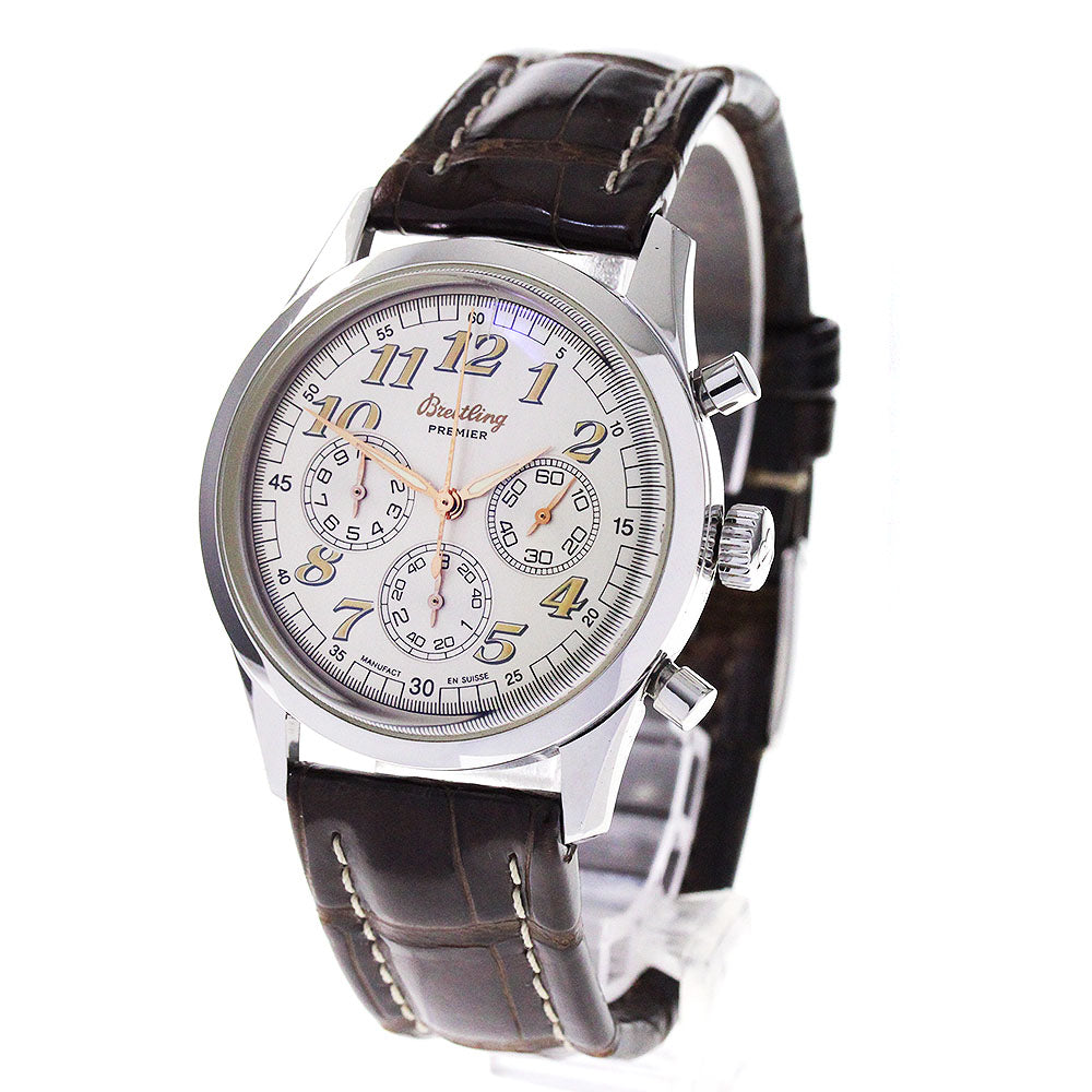 BREITLING Navitimer premier A40035 Chronograph Silver Dial Automatic Men's Watch_817397
