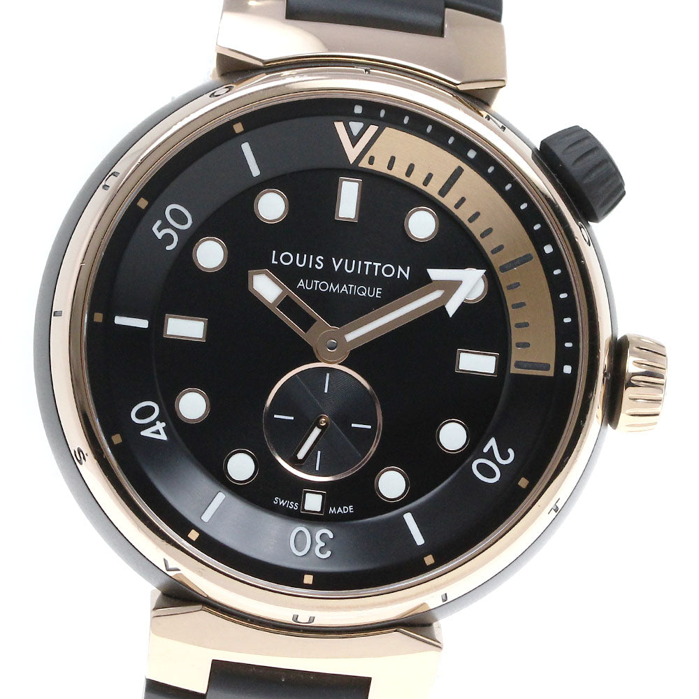 LOUIS VUITTON Tambour Street Diver QA123 Small seconds Automatic Men's _817467