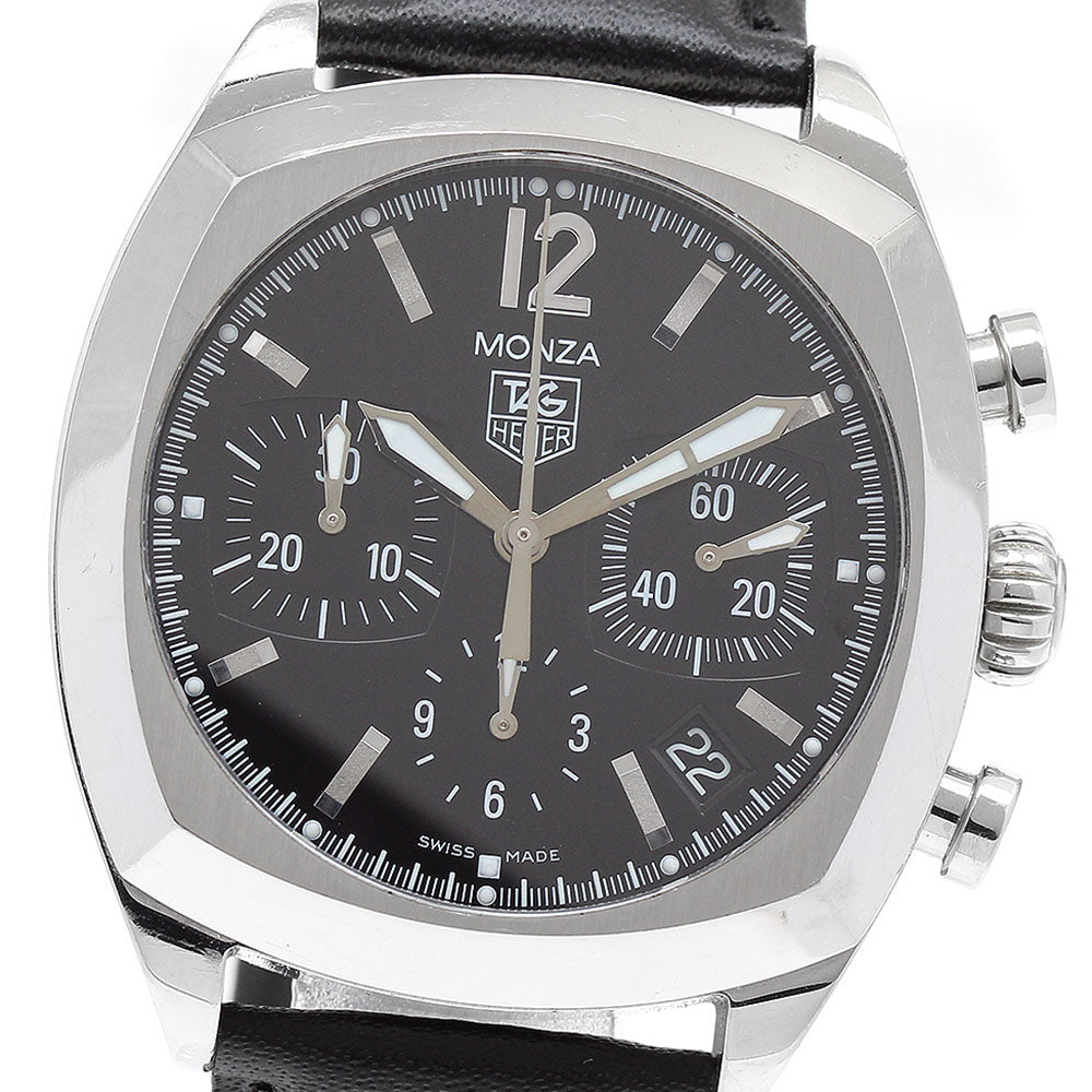 TAG HEUER Monza CR2113-0 Chronograph black Dial Automatic Men's Watch_817473