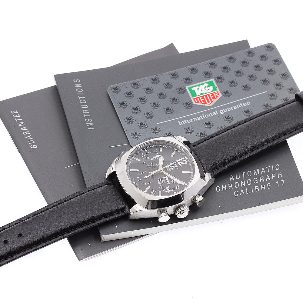 TAG HEUER Monza CR2113-0 Chronograph black Dial Automatic Men's Watch_817473