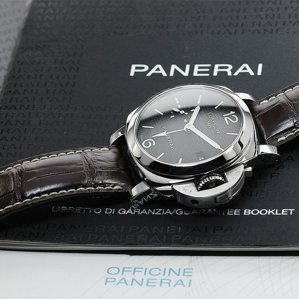 PANERAI Luminor 1950 3 Days Acciao PAM00535 GMT Automatic Men's Watch_817504