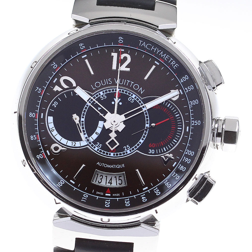 LOUIS VUITTON Tambour Chronograph Voyage Q102A Limited to 688 AT Men's_817534