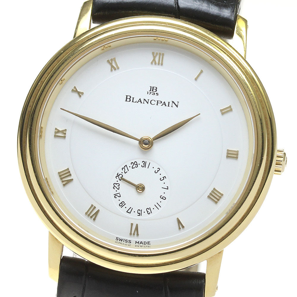 Blancpain Villeret 4795 K18YG date white Dial Automatic Men's Watch_817535
